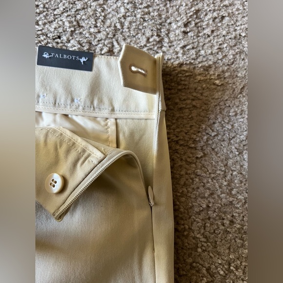 NWT Talbots Beige Chatham Ankle Pants Women’s Size 12 - Picture 9 of 16